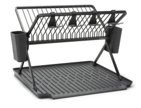 Brabantia Skladací odkvapkávač (veľký) tmavo šedá / 33 x 42 x 51 cm (139482)