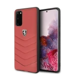 Ferrari Heritage červená / Tvrdený zadný kryt / pre Samsung Galaxy S20 G980 (FEHQUHCS62RE)