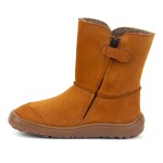 Detské zimné barefoot topánky TEX SUEDE Cognac G3160250-2 - 39