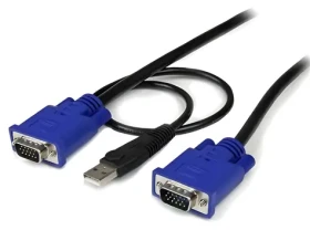 StarTech čierna / KVM kábel / USB + VGA / 3 m (SVECONUS10)