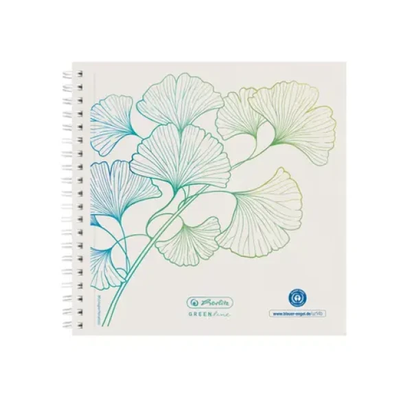 Herlitz Poznámkový blok A5 / bodkovaný / motív Ginkgo / 100 listov (50033522)