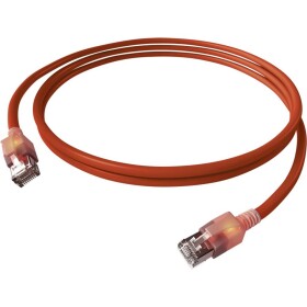 Easylan CS1ORADAD0070 RJ45 sieťové káble, prepojovacie káble CAT 6A S/FTP 7.00 m červená (jasná) dvojžilový tienený, bez halogénov, samozhášavý 1 ks; CS1ORADAD0070