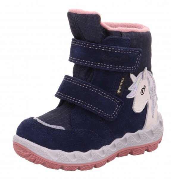 Zimné dievčenské topánky ICEBIRD GTX, Superfit, 1-006010-8010, tmavomodrá - 28