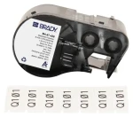BRADY Metalizované polyesterové štítky biele / Štítky do tlačiarne / Matné / 480 ks / 25,4 × 12,7 mm (M4-47-428)