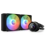 NZXT Kraken RGB 240 čierna / 2x 120mm / Fluid Dynamic Bearing / 33.88 dB @ 1800 RPM / 78.86 CFM / AMD + Intel (RL-KR240-B1)