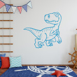 Veselá Stena Samolepka Dinosaurus Farba: béžová, Veľkosť: 60 x 56 cm