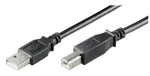 MicroConnect kábel USB2.0 A (M) - USB2.0 B (M) 5m čierna / 480Mbit/s (USBAB5B)