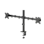 HAMA Stolný držiak pre 2 monitory 35" čierna / Stolný držiak / 2 ramená / VESA 75x75-100x100 / nosnosť 12 kg