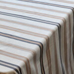 Chic Antique Bavlnený obrus Aix Latte Stripes 140 × 240 cm