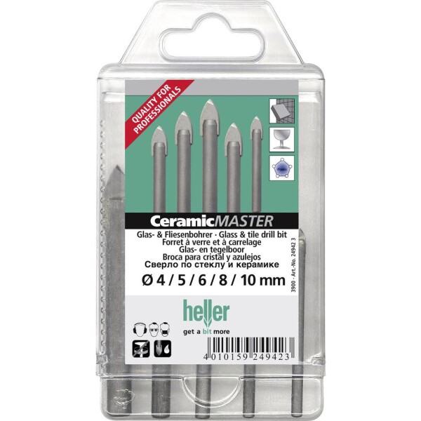 Heller Tools QuickBit® CeramicMaster 24942 sada vrtákov do skla a obkladov 5-dielna 1/4 (6,3 mm) 1 sada; 24942