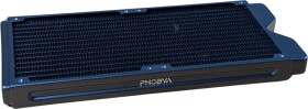 Alphacool Phobya R27-S280 Radiator, 280 mm Radiator, 18 FPI, Kupferlamellen, 2x G1/4-Zoll-Anschlüsse – schwarz