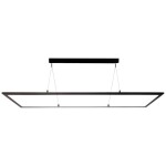 Deko Light 342219 LED Panel transparent, eckig, 50 W, 3000/4000 K, Schwarz závesné svietidlo En.trieda 2021: E (A - G) LED pevne zabudované LED osvetlenie 53 W; 342219