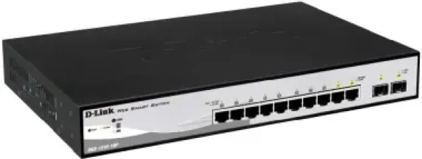 D-Link DGS-1210-10P / 10-port Gigabit PoE Smart Switch / 8x gigabit / 2x gigabit/SFP (DGS-1210-10P)