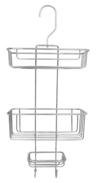 Spirella JOE / Závesná polička / otočný háčik / chrómovaná oceľ / 25 x 11 x 56 cm