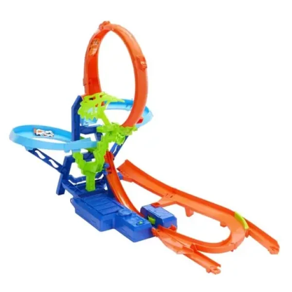 Mattel Hot Wheels stunt tracks dráha zrážka vo vzduchu