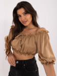 Blúzka LK BZ 509746.61 camel jedna velikost