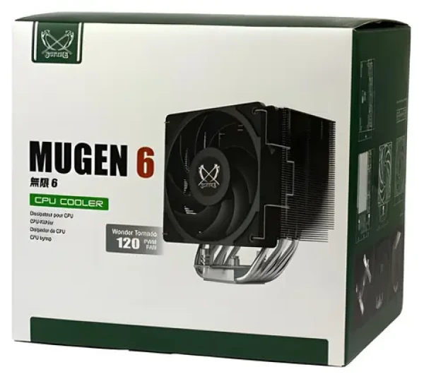 Scythe SCMG-6000 Mugen 6 / Vzduchový chladič procesora / 120 mm PWM / LGA 1700 / AM5 (SCMG-6000)