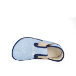 Chlapčenské papuče Barefoot Pegres, BF01 textil, modré - 31