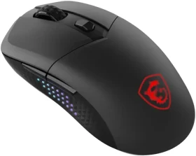 MSI Versa 300 Elite Wireless čierna / Herná optická myš / 26000 DPI / 6 tlačidiel / USB / BT / RGB (S12-4301290-CLA)