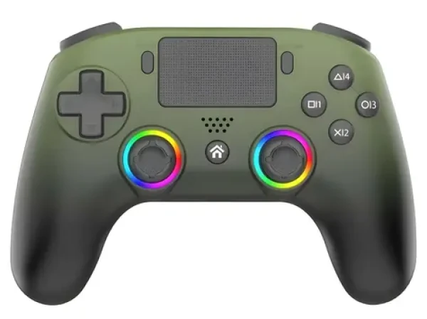 Superdrive Subsonic Wireless LED Controller Military Green / Bezdrôtový ovládač / PS5 / PC / LED podsvietenie (SA5716-3)