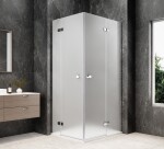 POLYSAN - GLOBE CHROME obdĺžniková sprchová zástena 1000x800, rohový vstup, matné sklo GB5080MC