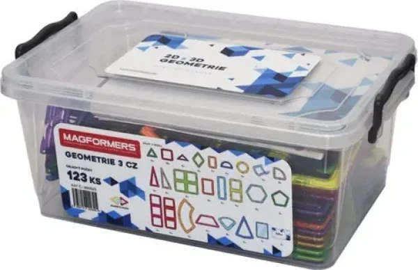 MAGFORMERS Geometria 3: 2D a 3D - box 123 dielikov