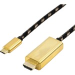 Roline USB-C® / HDMI káblový adaptér USB-C ® zástrčka, Zástrčka HDMI-A 1.00 m viacfarebná 11.04.5844 Kábel pre displeje USB-C®; 11.04.5844