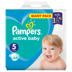 Pampers Active Baby Giant Pack Junior (64 ks) / Plienky / Veľkosť 5 (11-16 kg) (8001090949974)