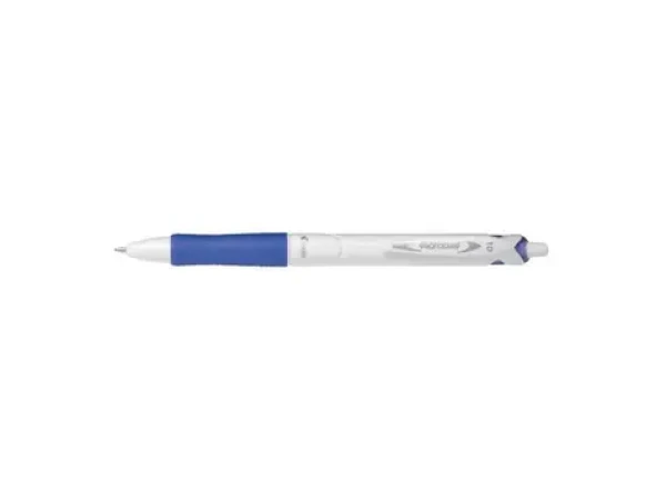 Pilot Acroball Pure White modrá / Guľôčkové pero / 0,32 mm / stláčací mechanizmus (BAB-15M-WLL-BG)
