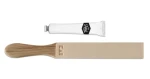 KAI 410090001 Sada na obťahovanie nožov / Kožený strop / 20,5 x 4 cm / leštiaca pasta 50 ml (410090001)