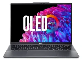 Acer Swift Go 14 (SFG14-63-R6E2) sivá / Notebook / 14" 2880x1800 OLED / AMD RYZEN 7 8845HS / 16GB / 512GB SSD / AMD (NX.KTSEC.004)