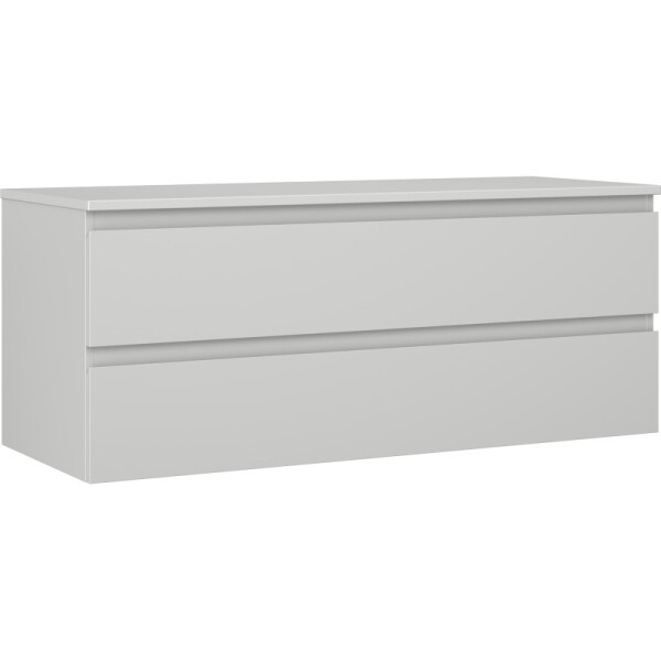MEXEN/S - Orio kúpeľňová skrinka pod umývadlo 120 cm s doskou, 2 zásuvky, sivá mat 91A10-12047-2-BFFC62