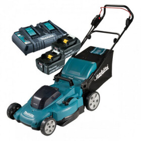 Makita DLM538Z / Aku Kosačka na trávu / 2x 18V / 3.000 ot-min / až 800 m2 / záber 53 cm / kôš 70 l / Bez aku (DLM538Z)