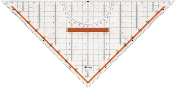 Rotring TZ trojuholník 32cm / s odnímateľnou rukoväťou / priehľadný (S0699270)