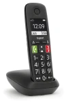 Gigaset E290 čierna / Bezdrôtový telefón / DECT / Handsfree / Záznamník / Vhodný pre seniorov (S30852-H2901-C101)
