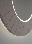 SAPHO - LUMIRO STRIP guľaté zrkadlo s LED osvetlením v ráme, priemer 75cm, agila LR750-4343S