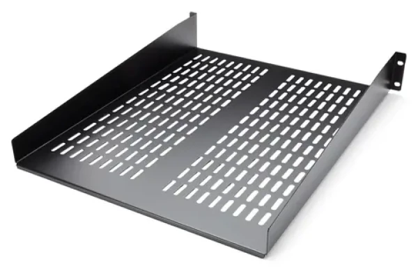 StarTech Polica do racku 2U čierna / Polica do racku / 19" / nosnosť 22,6 kg / hĺbka 55,9 cm (CABSHELF22V)
