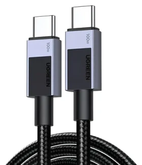 Ugreen 45064 čierna / Dátový kábel / USB-C na USB-C / 2 m (45064)