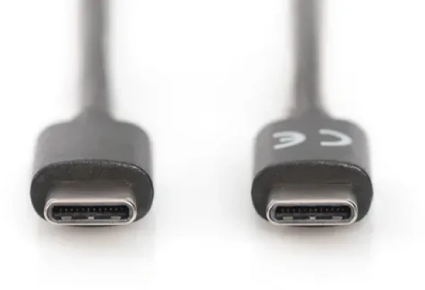 Digitus čierna / Kábel USB-C na USB-C / USB 2.0 / 1 m (AK-300138-010-S)