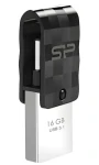 Silicon Power Mobile C31 16GB čierna / Flash disk / USB 3.2 Gen 1 / USB-A + USB-C (SP016GBUC3C31V1K)