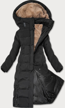 Čierna dámska hrubšia zimná bunda J Style (5M3233-392) odstíny černé XL (42)