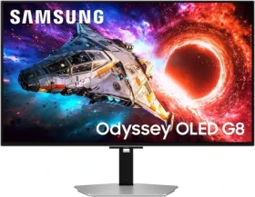 32" Samsung Odyssey OLED G8 strieborná / Herný monitor / OLED / 4K UHD / 240Hz / 0,03ms / HDR10+ (LS32HG800SUXEN)