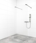 Sprchová zástena Walk-in 120 cm SAT vo farbe profilu Gun metal SATBWI120MSZAVGM SATBWI120MSZAVGM