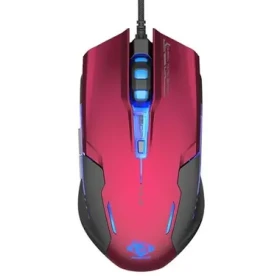 E-BLUE Auroza G červená / Herná optická myš / 3000DPI / 6 tlačidiel / 1 koliesko / drôtová (USB) (EMS607REAA-IU)