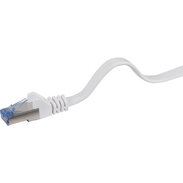 Renkforce RF-4149846 RJ45 sieťové káble, prepojovacie káble CAT 6A U/FTP 5.00 m sivá veľmi flexibilné, s ochranou, samozhášavý 1 ks; RF-4149846