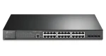 TP-LINK JetStream / Spravovateľný switch / 28 portov Gigabit / L2+ / 24x PoE+ / 4X combo Gigabit SFP (SG3428MP)
