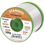 Stannol Kristall 611 Fairtin spájkovací cín bez olova bez olova Sn96,5Ag3Cu0,5 REM1 500 g 1 mm; 813003