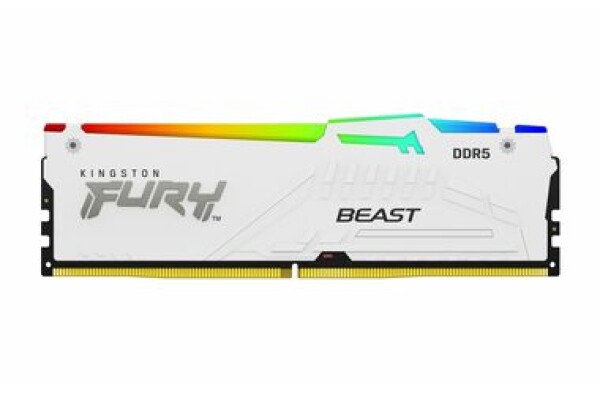 Kingston FURY Beast White RGB 16GB (1x 16GB) 6000MHz/DDR5/CL36/DIMM/1.35V/EXPO (KF560C36BWE2A-16)