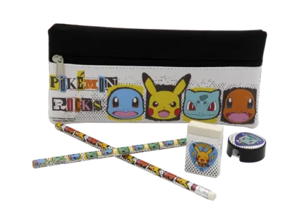 CYP Brand Pokémon Školní set malý / Školní set / penál, tužky, guma, ořezávátko (GS-606-PKEPM)