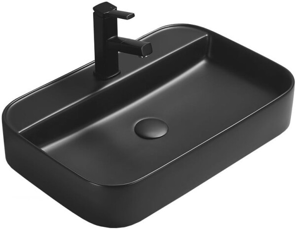 MEXEN - Sofia umývadlo na dosku 60 x 40, čierna mat 22156085